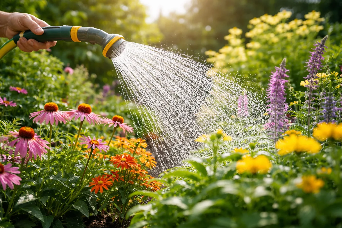 Quel est l'impact de l'arrosage sur la croissance des plantes de jardin ?