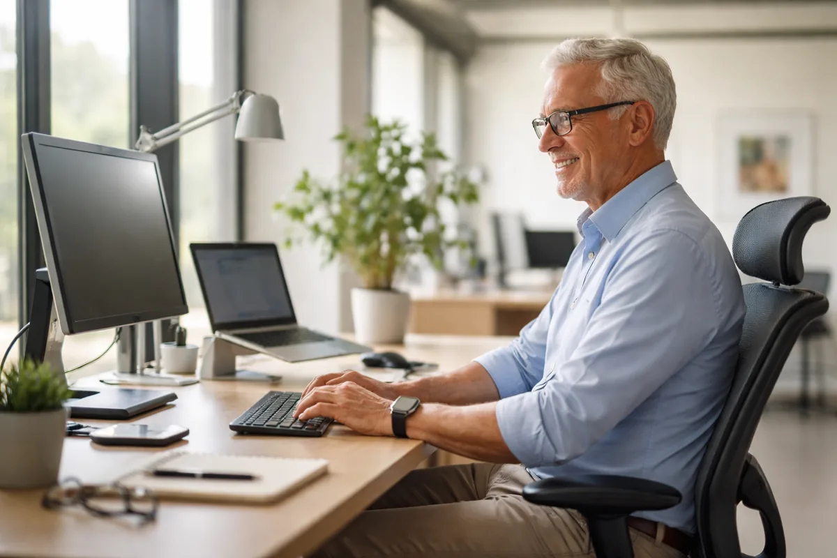 Les bienfaits d'une ergonomie adaptée pour les travailleurs seniors